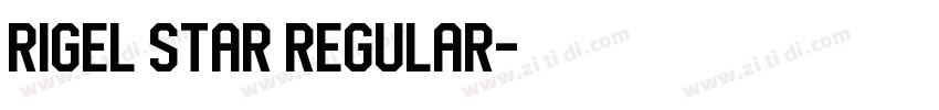 rigel star Regular字体转换